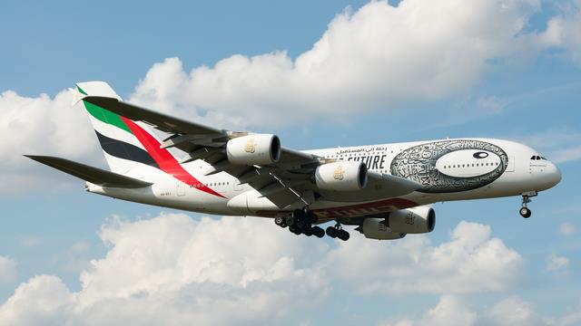A6-EEJ:Airbus A380-800:Emirates Airline